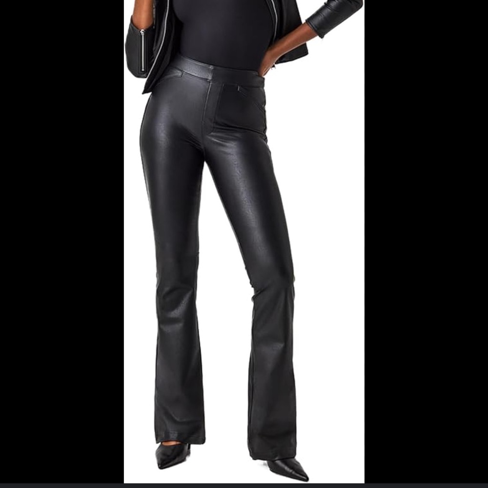 Spanx Leather-Like Flare Pant